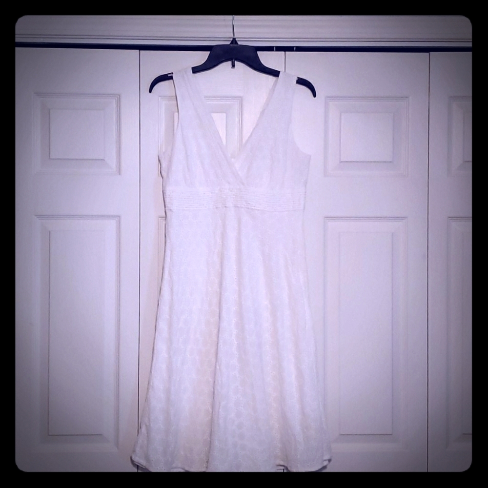 White embroidered sundress